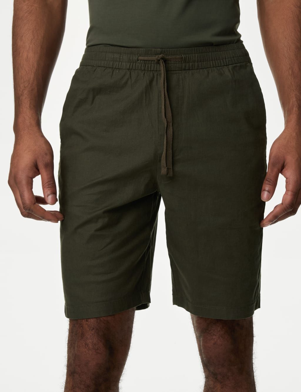 100% linen shorts - Man