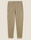 Tapered Fit Twill Trousers