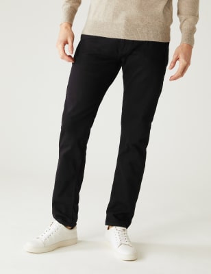 

M&S Collection Jeans slim fit elásticosMens - Black Mix, Black Mix