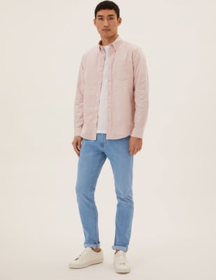

M&S Collection Jeans slim fit elásticosMens - Soft Blue, Soft Blue