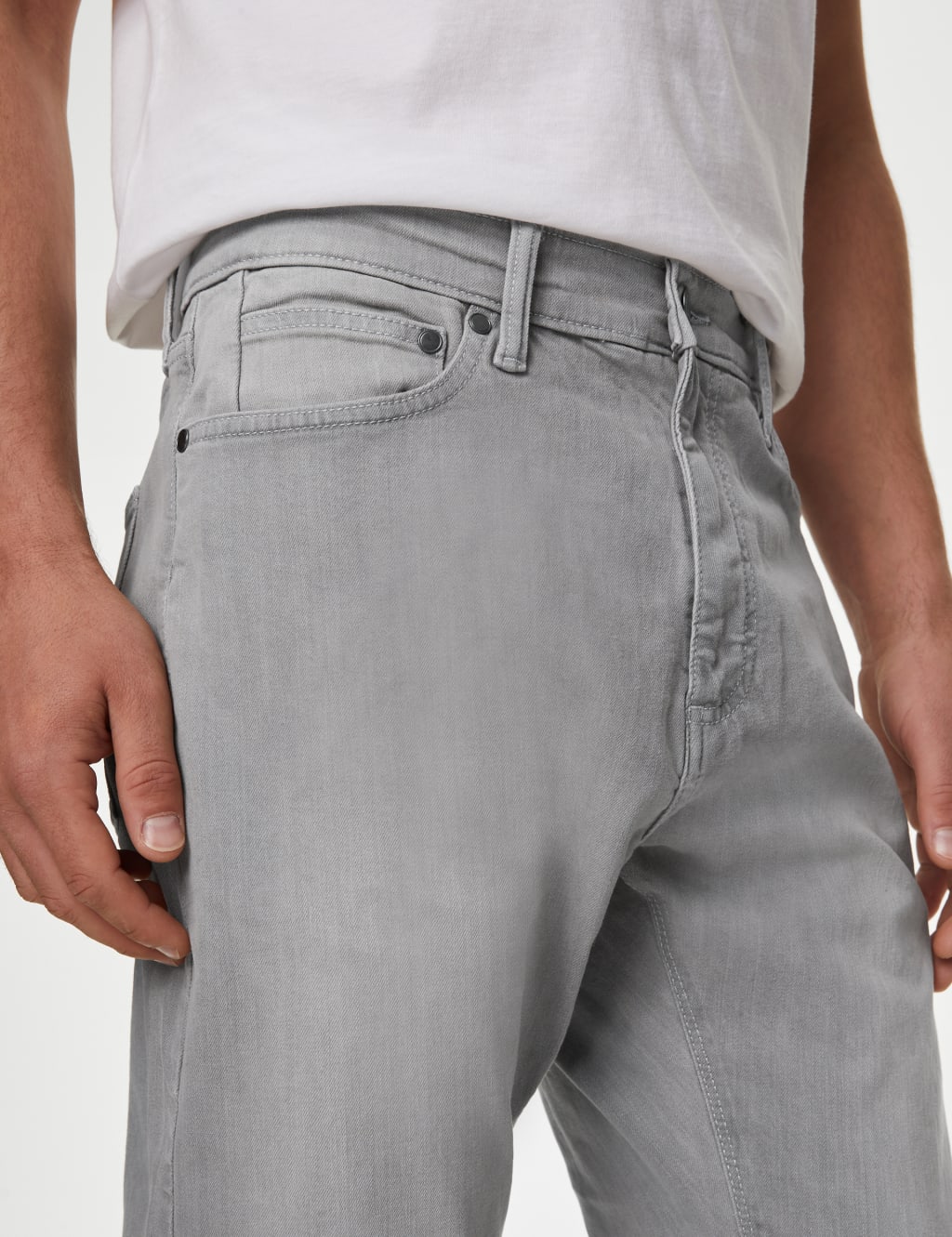 Men's Grey Jeans M&S