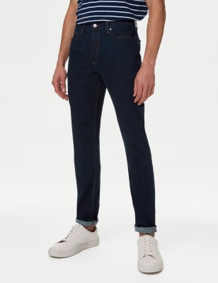 Marks And Spencer Mens M&S Collection Slim Fit Stretch Jeans - Indigo, Indigo