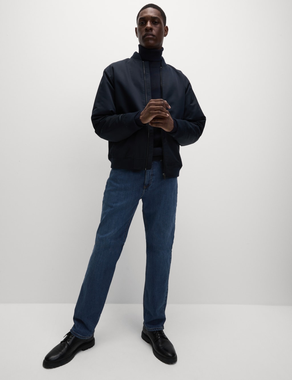 Straight Fit Stretch Jeans image 3