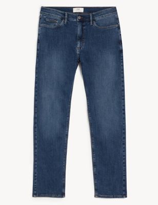 Straight Fit Stretch Jeans | M&S Collection | M&S