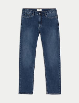 Straight Fit Stretch Jeans | M&S Collection | M&S