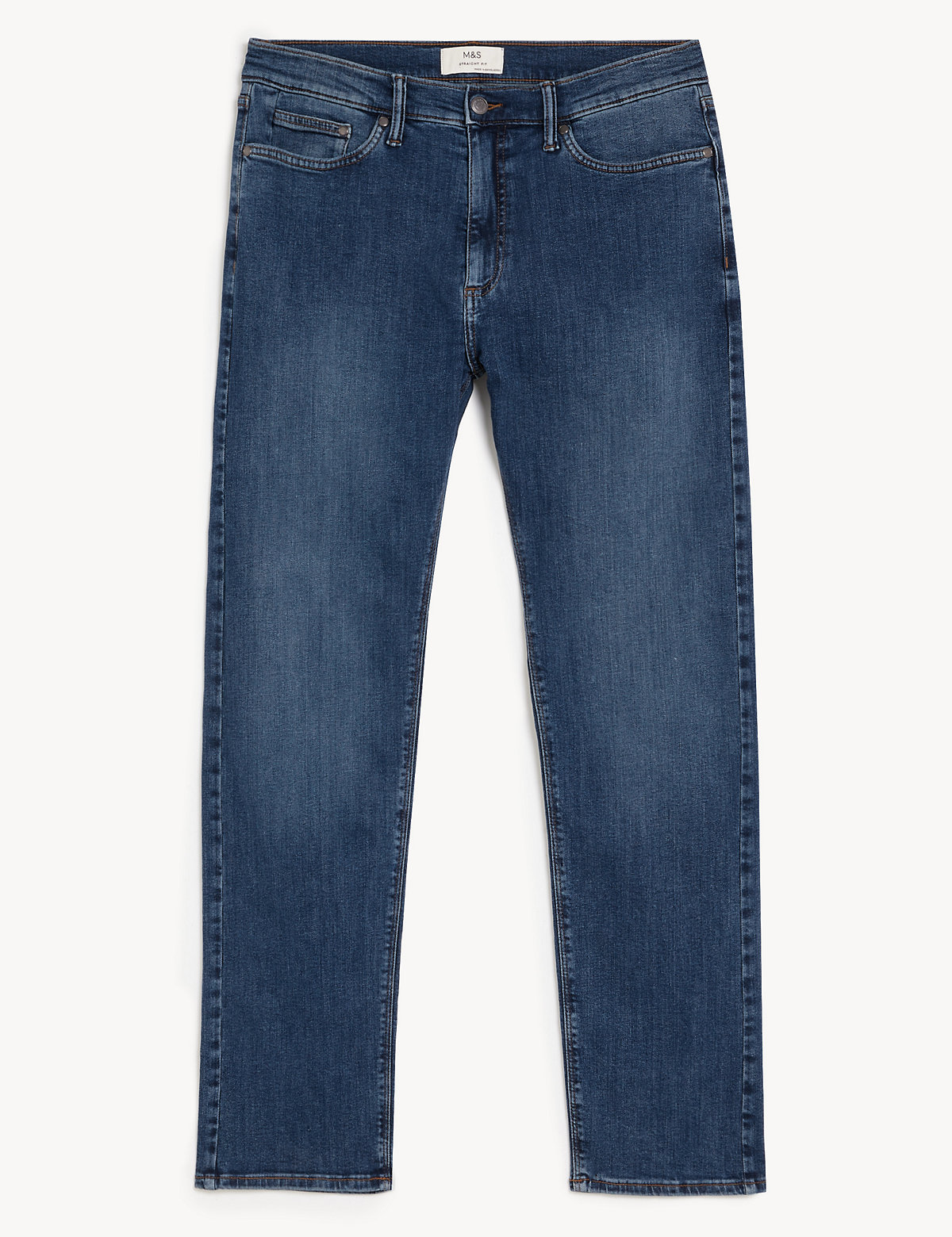 Straight Fit Stretch Jeans