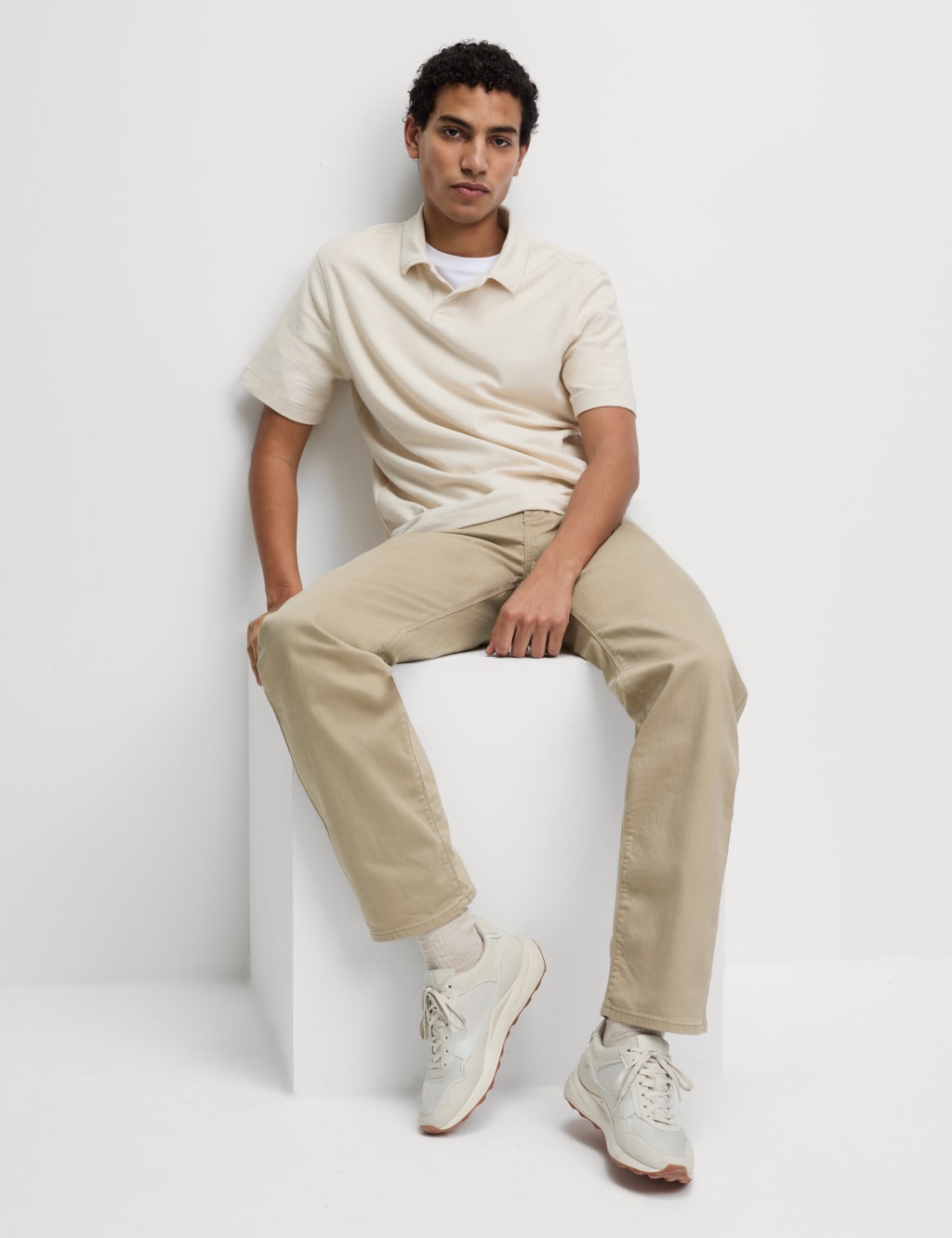 Straight fit best sale pants men