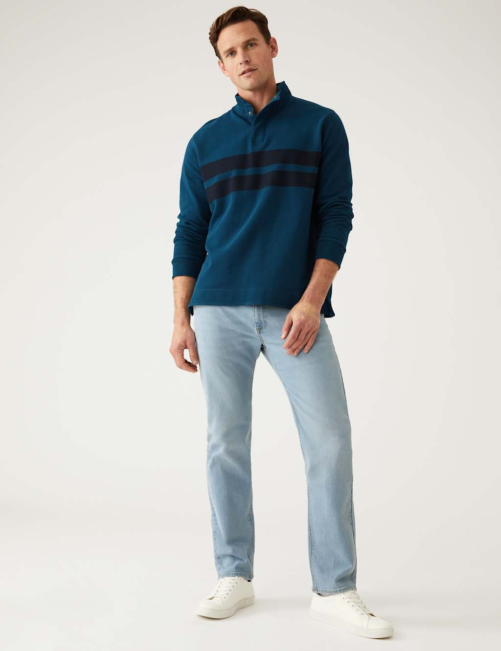 Straight Fit Stretch Jeans image 1
