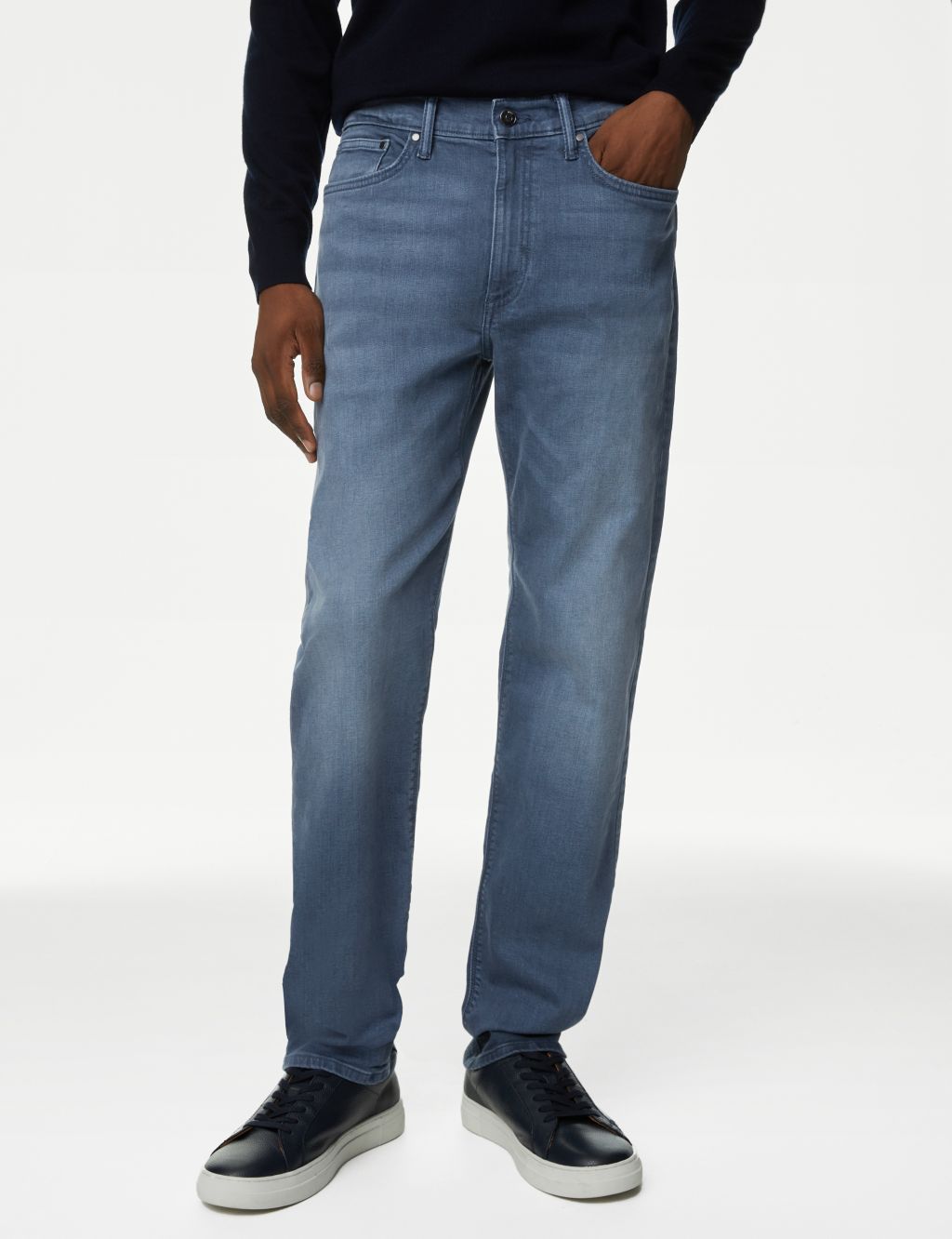 Straight Fit Stretch Jeans image 1