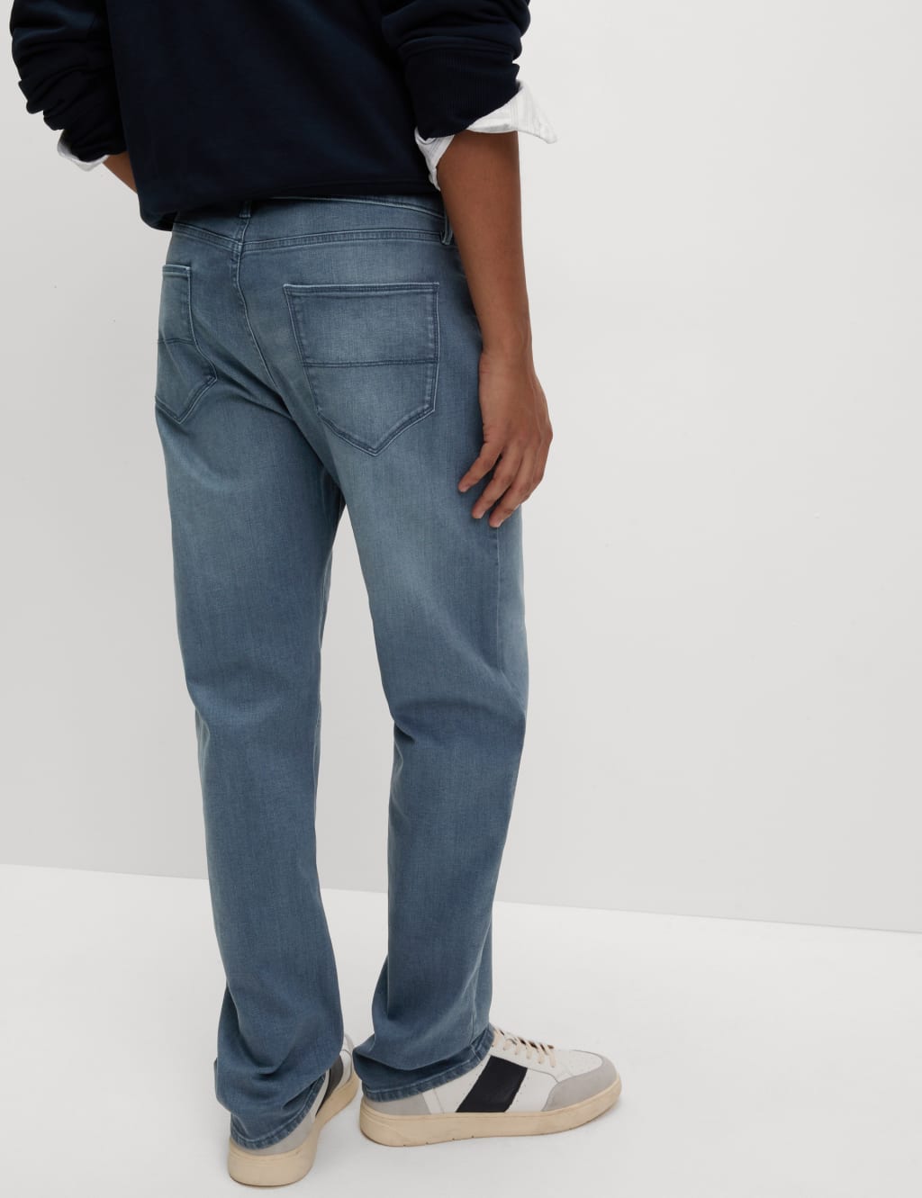 Straight Fit Stretch Jeans image 4