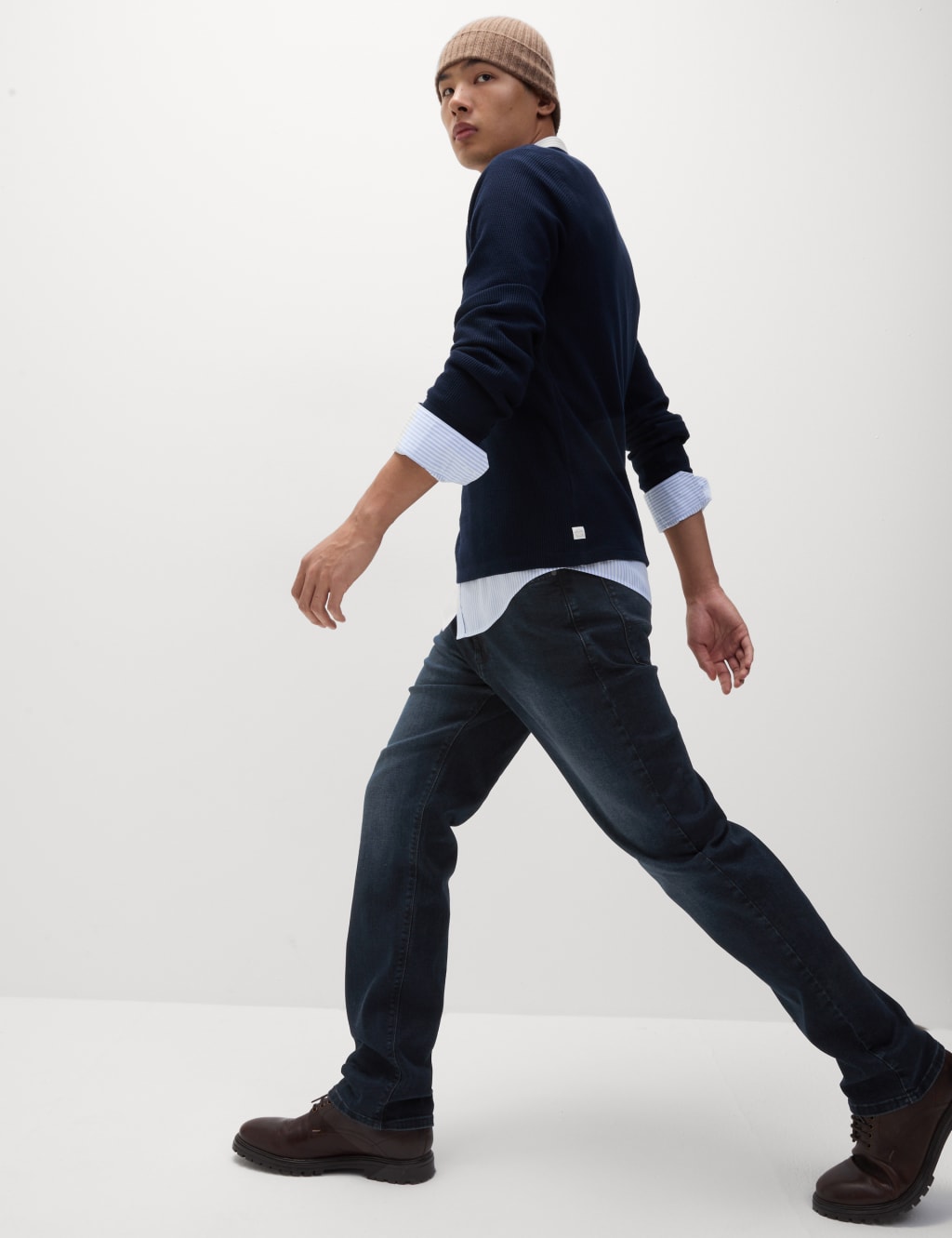 Straight Fit Stretch Jeans image 5