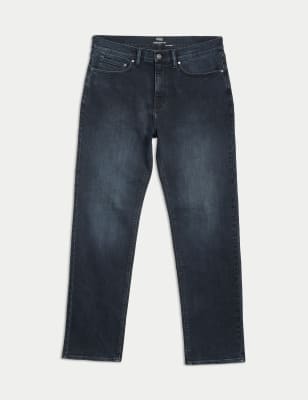 

M&S Collection Jeans elásticos de corte rectoMens - Dark Ink, Dark Ink