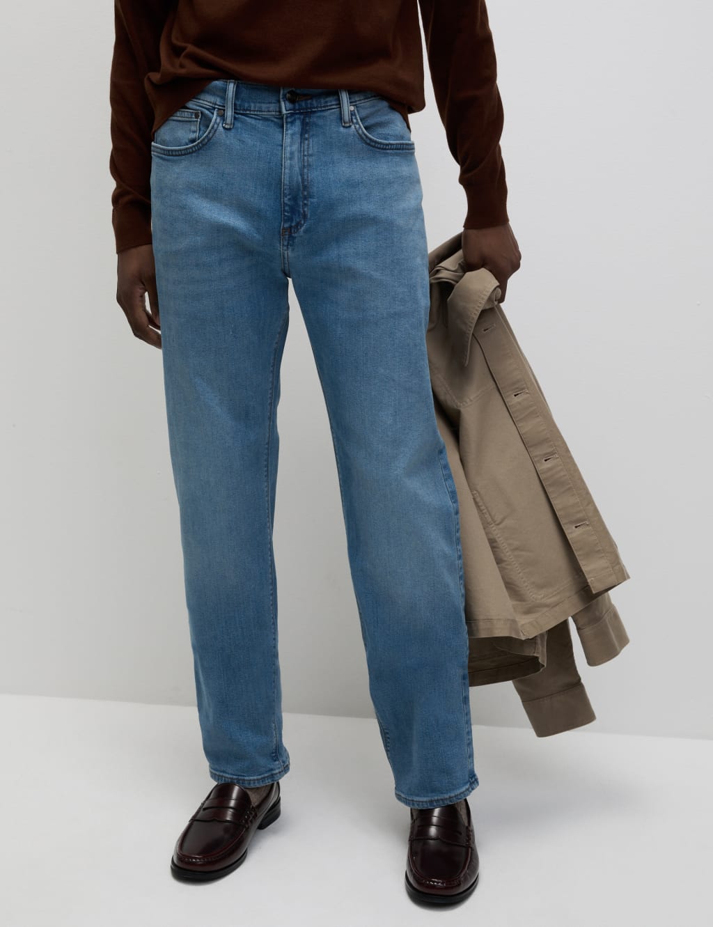 Straight Fit Stretch Jeans image 3