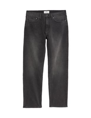 M&S Mens Straight Fit Stretch Jeans