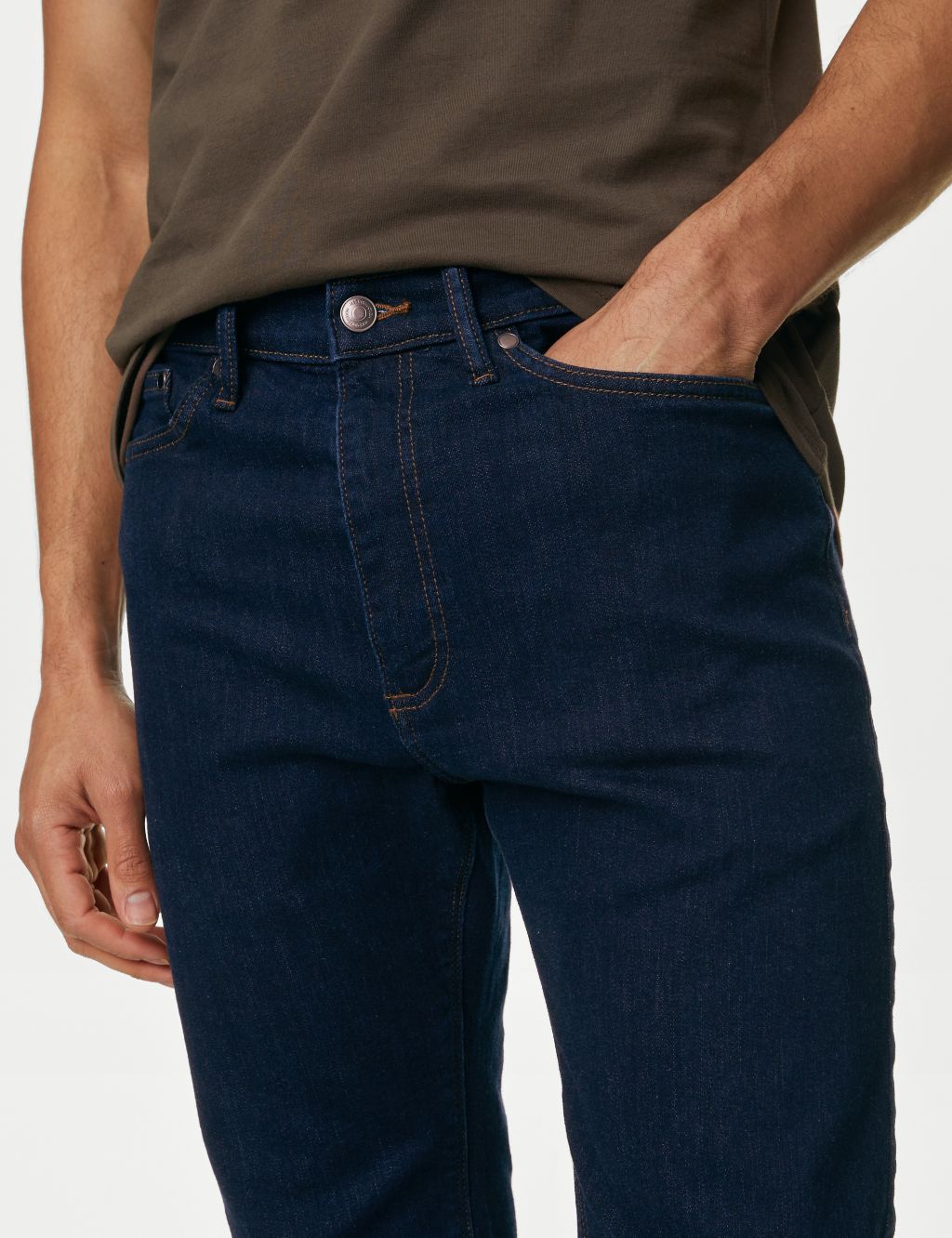 Straight Fit Stretch Jeans image 3