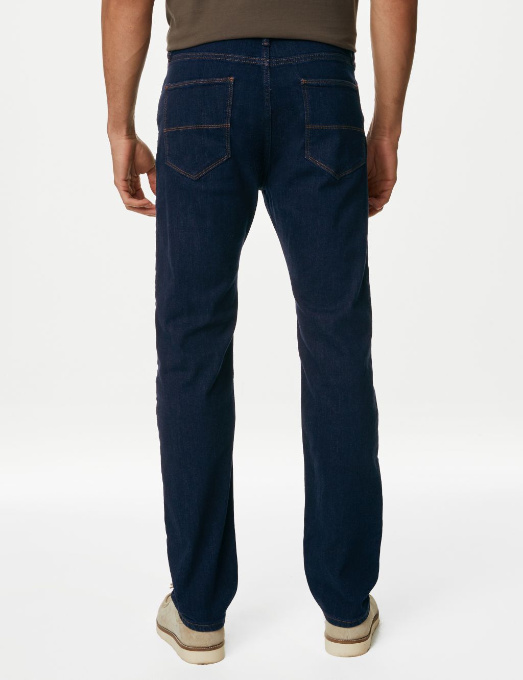 Straight Fit Stretch Jeans image 4
