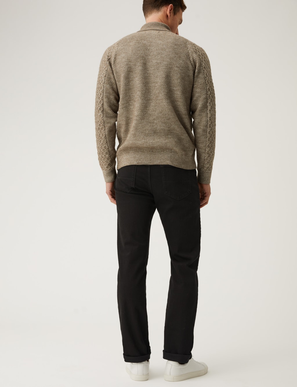 Shorter Length Straight Fit Stretch Jeans image 3