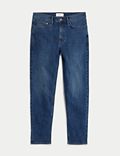 Tapered Fit Stretch Jeans