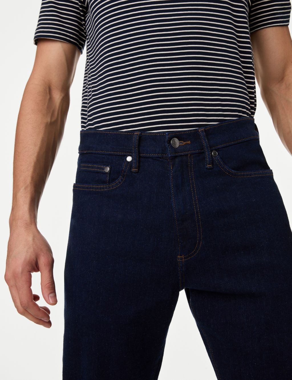 Tapered Fit Stretch Jeans image 4