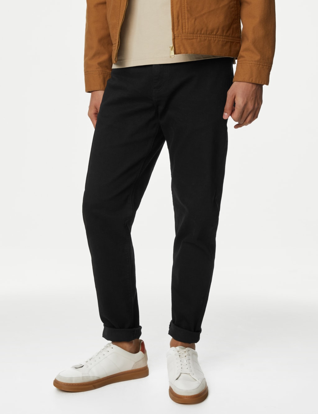 Tapered Fit Stretch Jeans image 1
