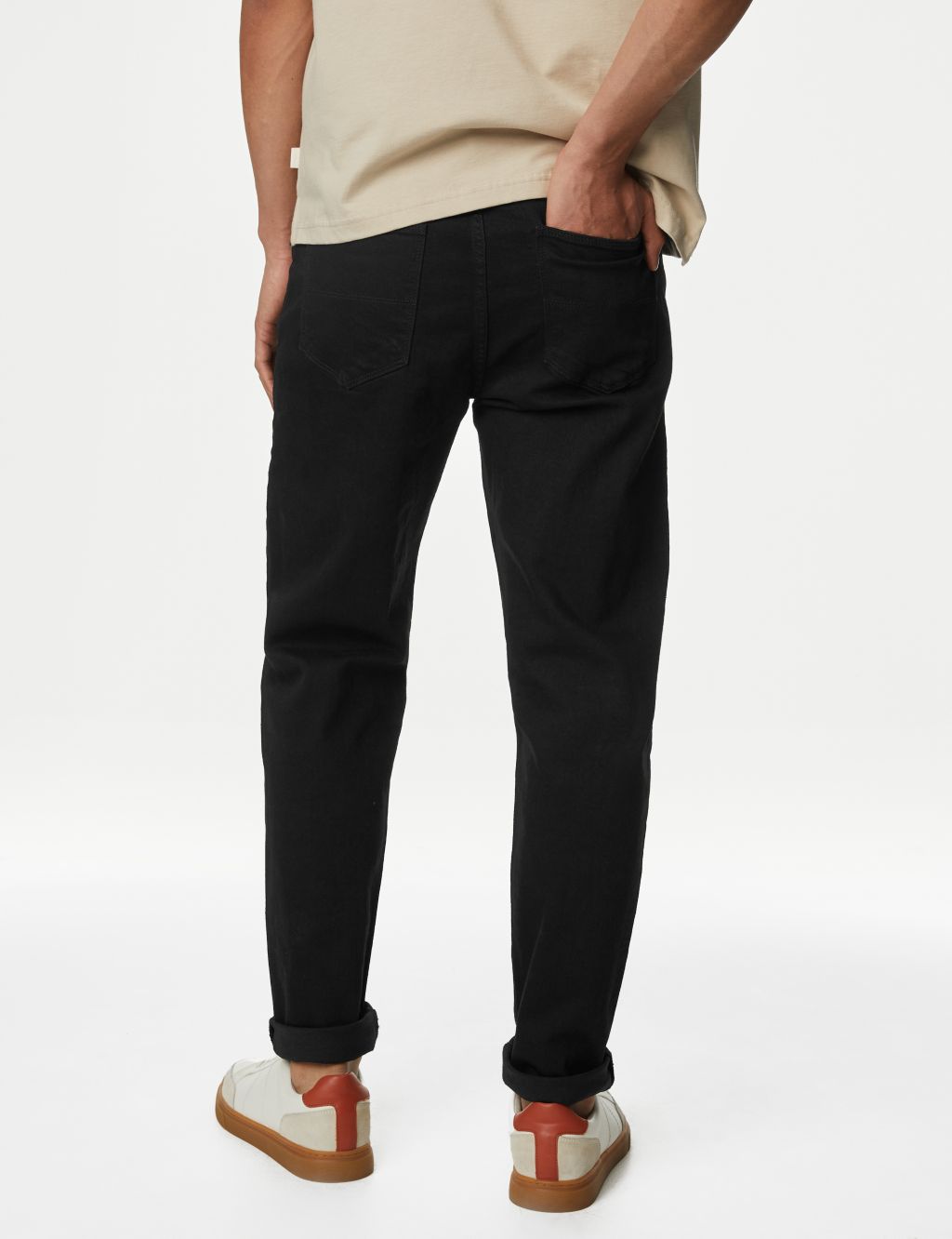Tapered Fit Stretch Jeans image 4