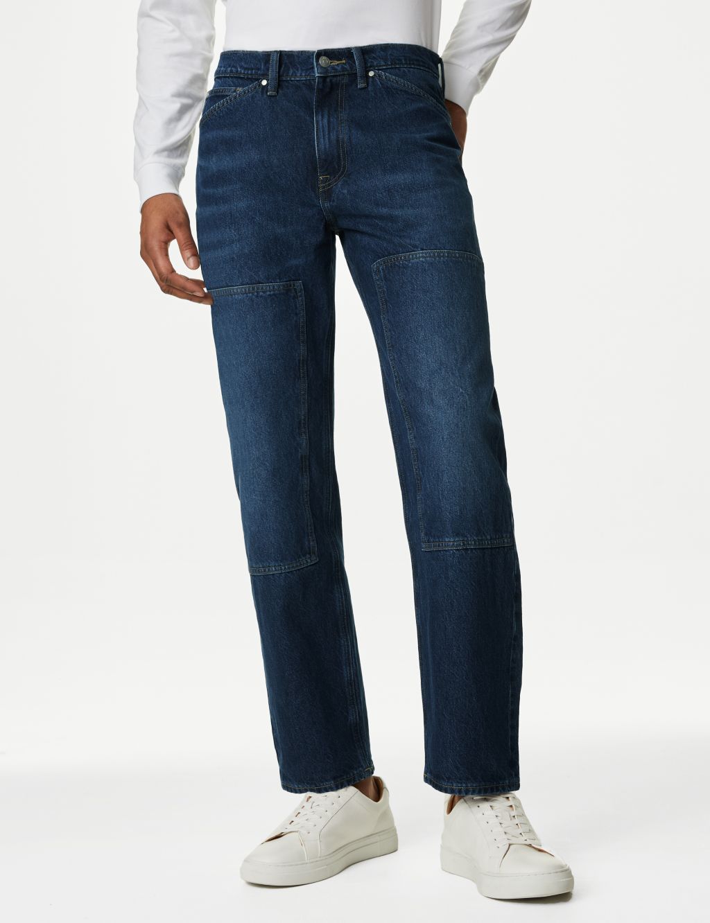 Loose Fit Double Knee Jean
