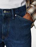 Locker geschnittene Jeans mit doppelt verstärktem Kniebereich
