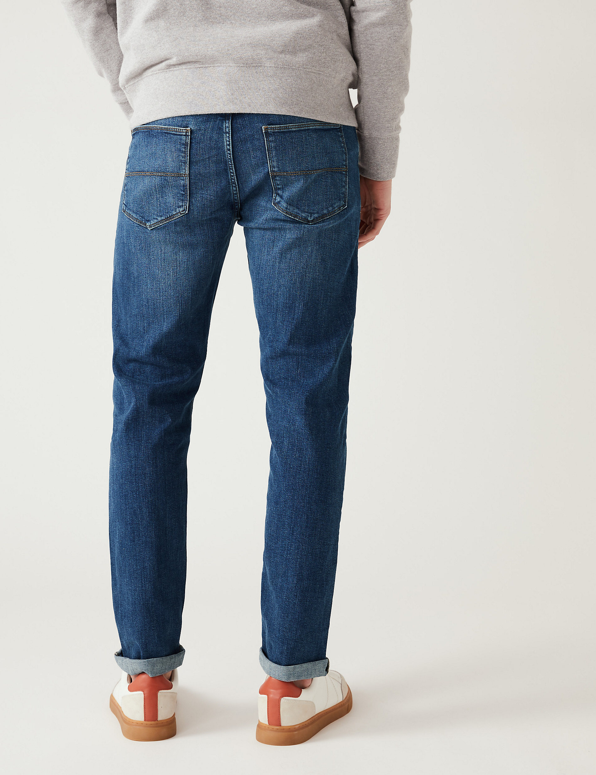 Shorter Length Slim Fit Stretch Jeans