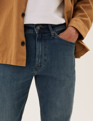 

M&S Collection Jeans slim fit elásticos de algodón orgánicoMens - True Blue, True Blue