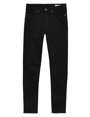 

Mens M&S Collection Skinny Fit Organic Cotton Stretch Jeans - Black, Black