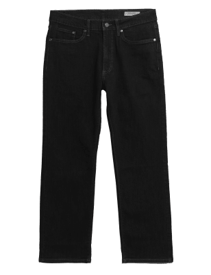 

M&S Collection Jeans straight fit elásticos más cortosMens - Black, Black