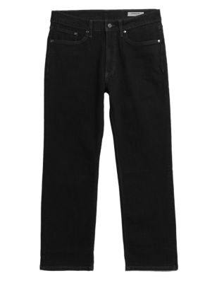 M&S Mens Straight Fit Stretch Jeans