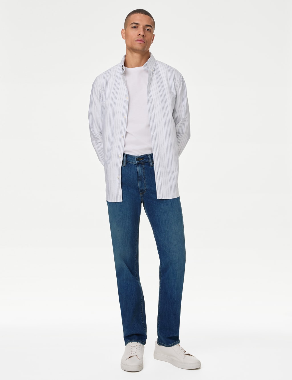 2pk Straight Fit Stretch Jeans image 3