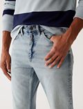 Loose Fit Rigid Vintage Wash Jeans