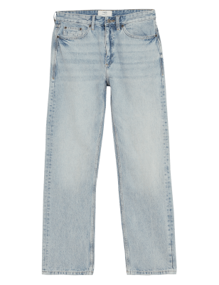 

M&S Collection Jeans holgados de algodón reciclado de efecto lavado retroMens - Ice Blue, Ice Blue