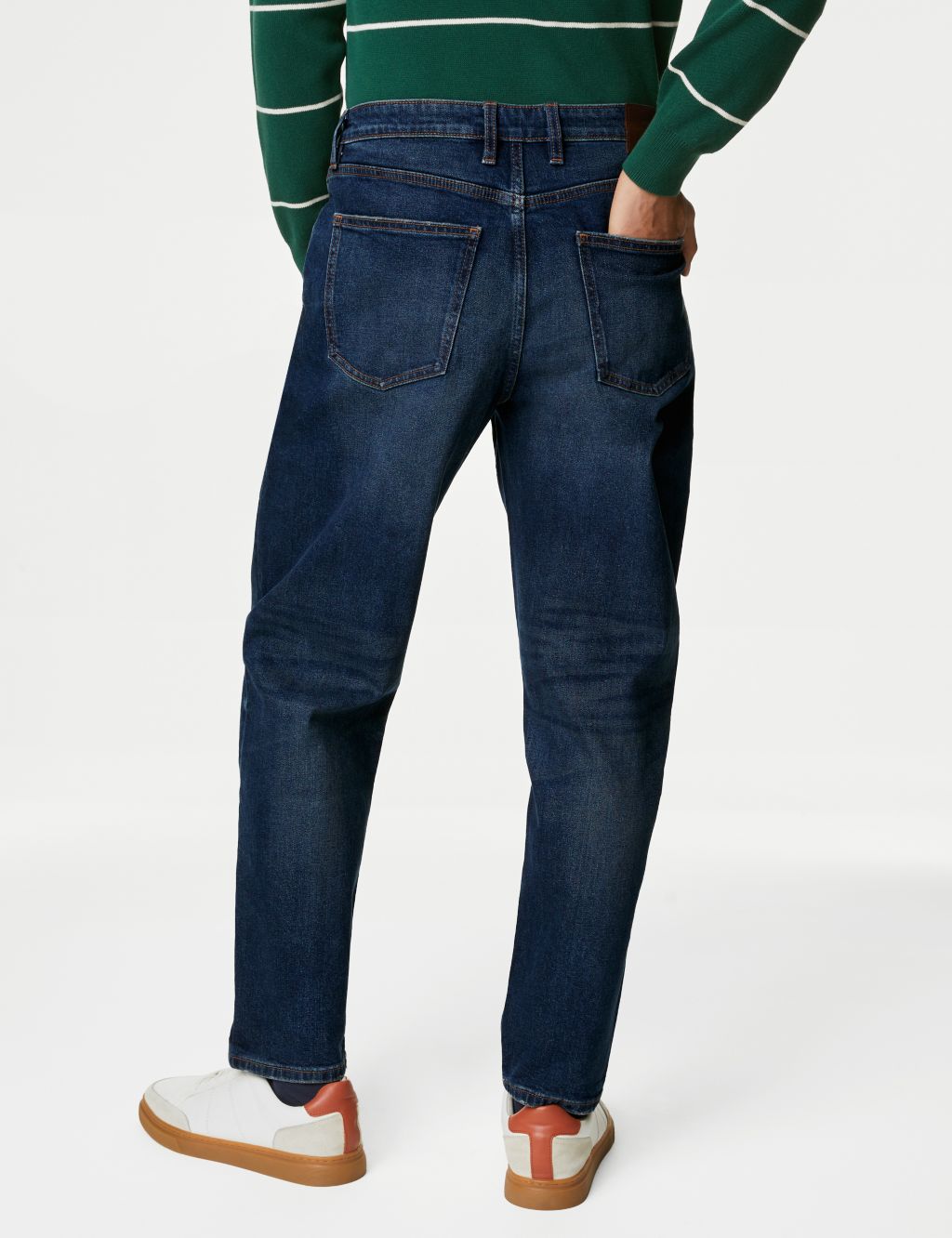 Relaxed Tapered Vintage Wash Jeans image 5