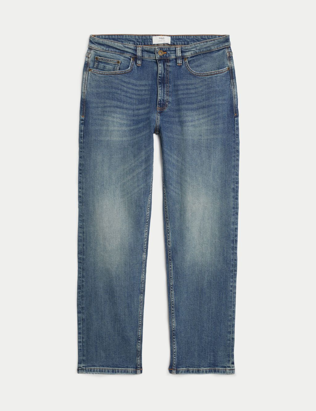 Loose Fit Vintage Wash Jeans image 2