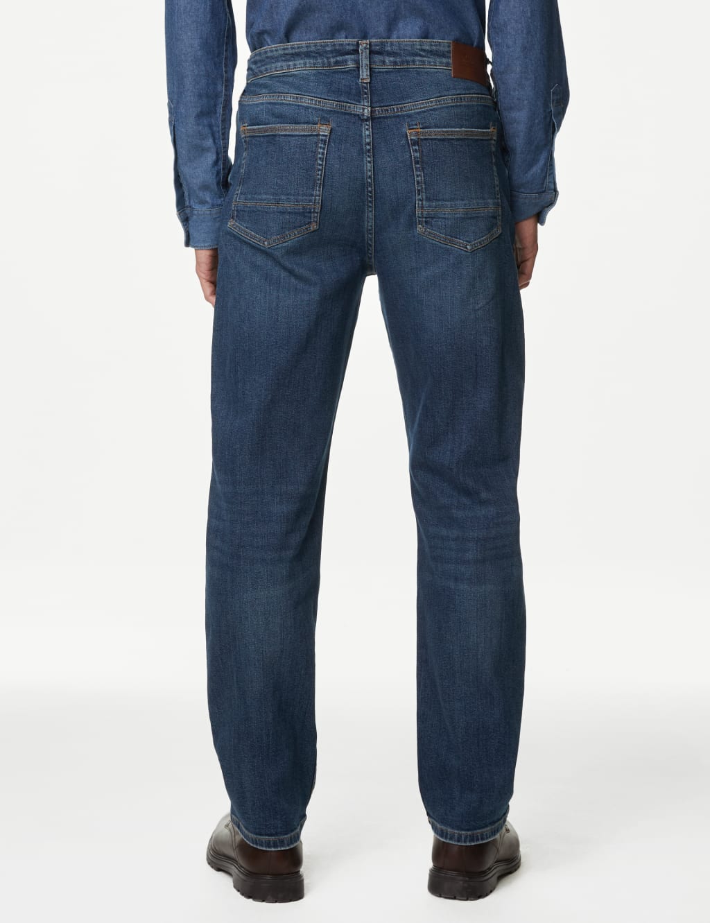 Loose Fit Vintage Wash Jeans image 4