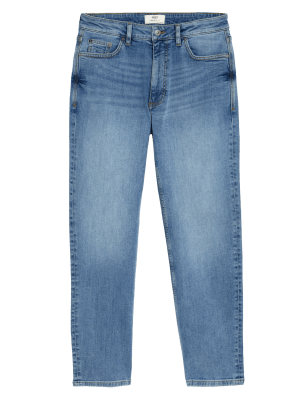 

M&S Collection Jeans straight elásticos retro de aspecto lavadoMens - Light Blue, Light Blue
