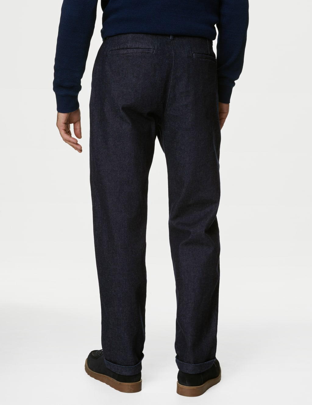 Barrel Fit Single Pleat Jeans image 5