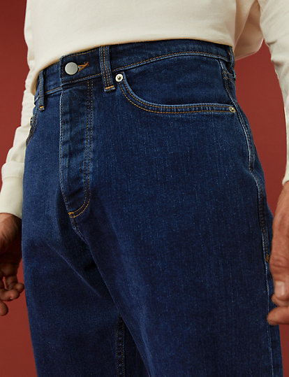Tapered Fit Jeans with Recycled Cotton