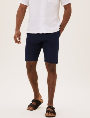 Mens checked hot sale chino shorts