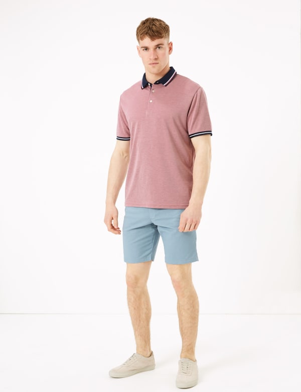 Stretch Printed Chino Shorts