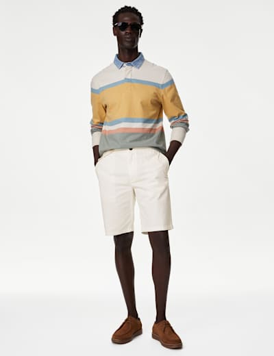 Wharf Cotton Rich Stretch Shorts