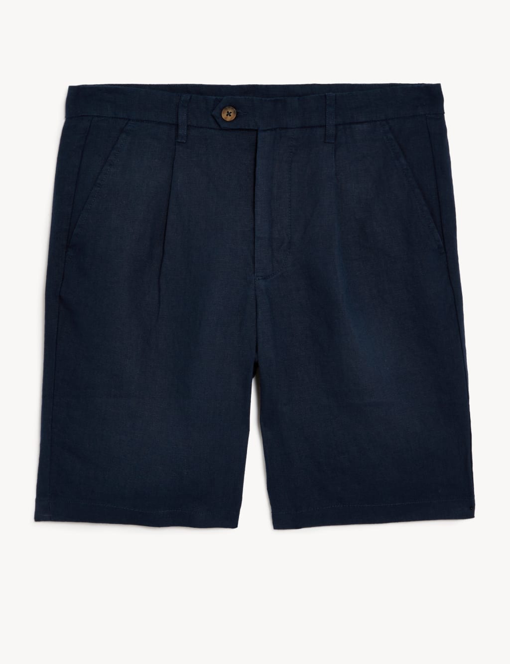 Pure Linen Single Pleat Chino Shorts image 2