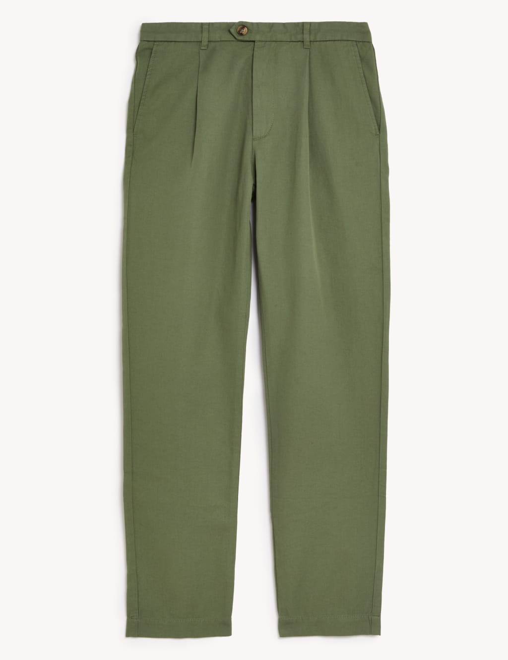 Tapered Fit Single Pleat Trousers image 2