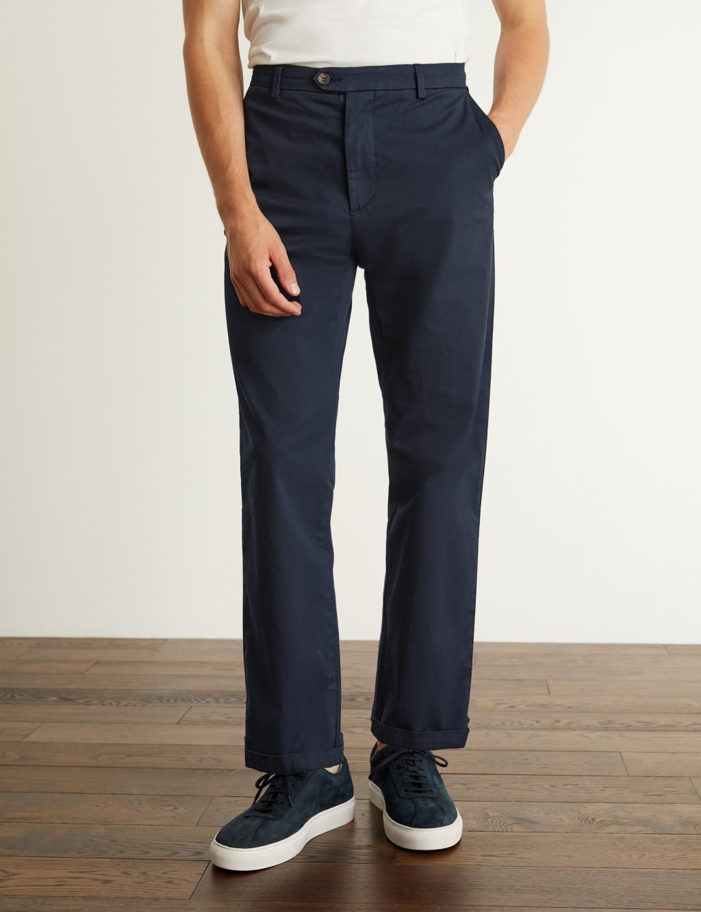 Regular Fit Stretch Chinos image 3