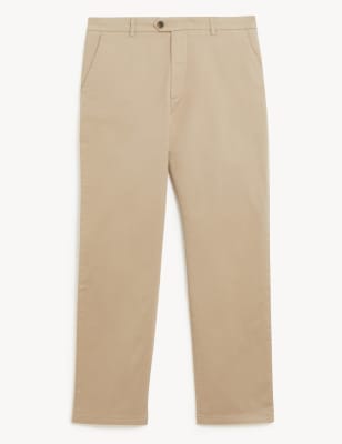 

JAEGER Mens Regular Fit Stretch Chinos - Medium Beige, Medium Beige