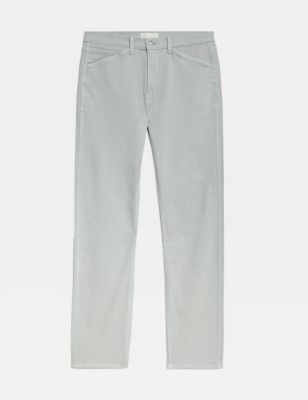 Straight Fit Tea Dyed Stretch Jean