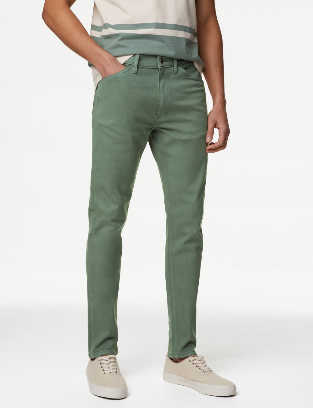 Branded top cotton jeans